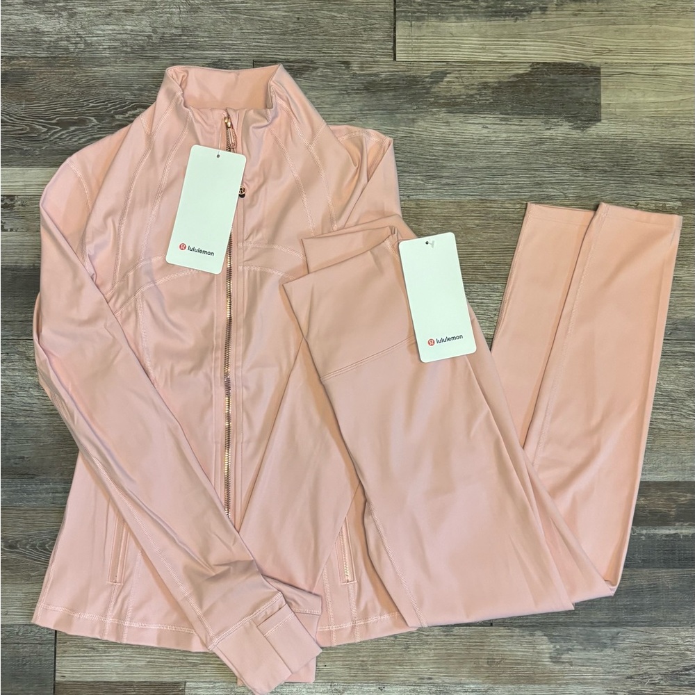 Lululemon Rose Gold Define Jacket Set